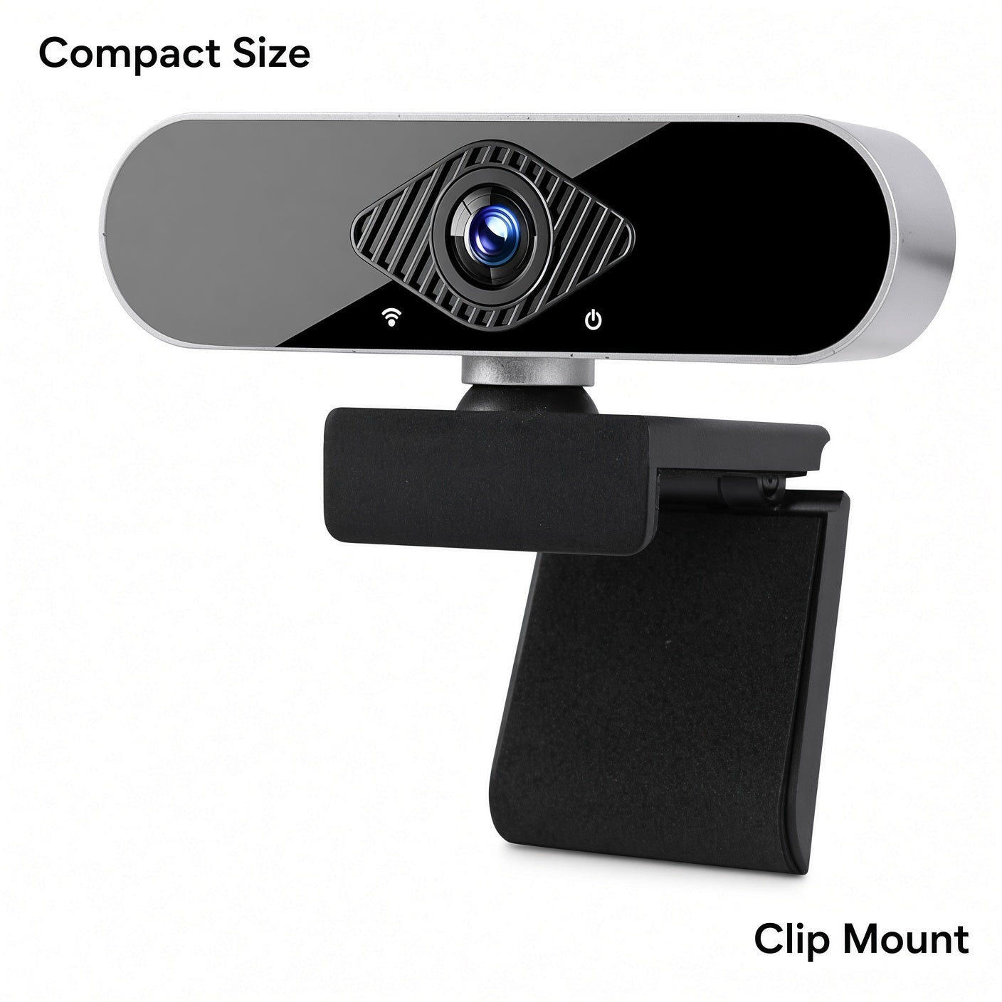 1080P USB Webcam with Built-in Microphone and Clip Mount